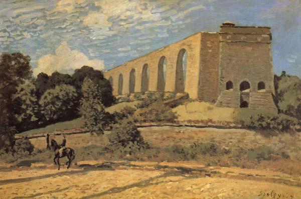 Alfred Sisley The Aqueduct at Marly Sweden oil painting art